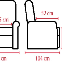 Fauteuil releveur CHESTER — 4 Moteurs Style Chesterfield
