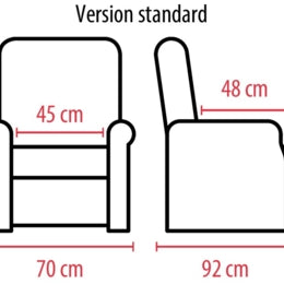 Fauteuil releveur THELMA — 4 Moteurs Appui-Tête Motorisé