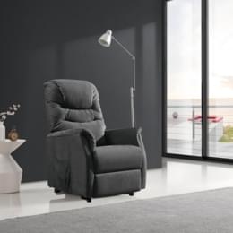 Fauteuil releveur EASY II - coloris Gris foncé - vue d'ensemble | Hygiena Santé