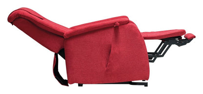 Fauteuil releveur BORAS - coloris Rouge carmin - vue d'ensemble | Hygiena Santé