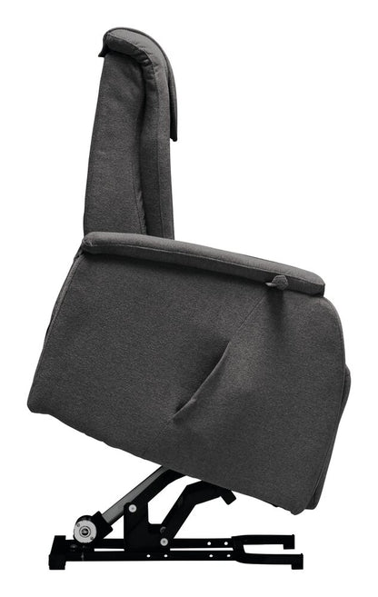 Fauteuil releveur BORAS - coloris Aspect cuir noir - vue d'ensemble | Hygiena Santé