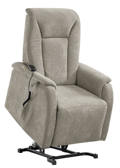 Fauteuil releveur BORAS - coloris Aspect cuir noir - vue d'ensemble | Hygiena Santé
