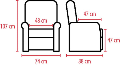 Fauteuil releveur BORAS - coloris Sable - vue d'ensemble | Hygiena Santé