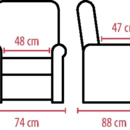 Fauteuil releveur BORAS - dossier et accoudoirs ergonomiques | Hygiena Santé