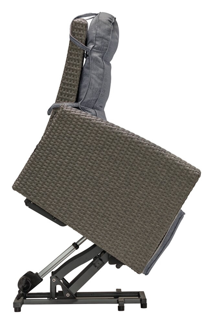 Fauteuil releveur NICE Extérieur - revêtement résine tressée imitation rotin résistant aux intempéries | Hygiena Santé