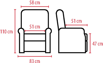 Fauteuil releveur LC 101 - coloris Beige - vue d'ensemble | Hygiena Santé