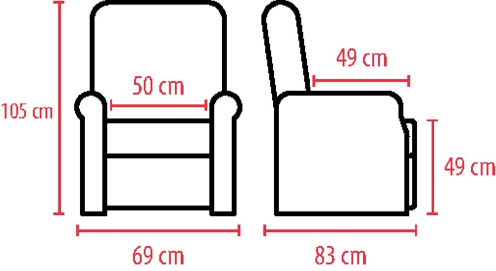 Fauteuil Releveur OLIVE — 1 Moteur Lombaires