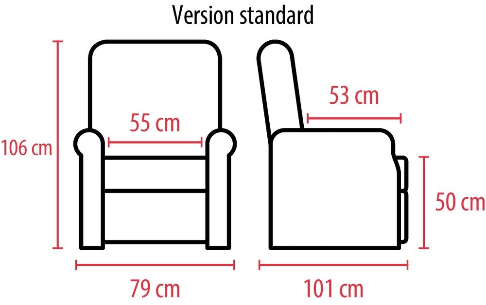 Fauteuil Releveur LOUISE — 4 Moteurs