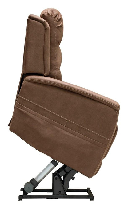 Fauteuil releveur SHEFFIELD - 4 moteurs pour appui-tête, soutien lombaire, dossier et repose-jambes | Hygiena Santé
