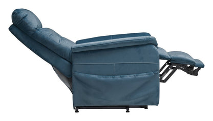 Fauteuil releveur SOLVIA 2 Moteurs - coloris Bleu - vue d'ensemble | Hygiena Santé